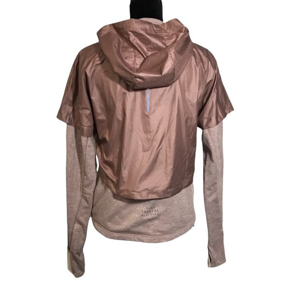 Nike Therma Element Long Sleeve Running Top/Hoodie in Mauve - Sz S - NWT/Flaw - Picture 5 of 7